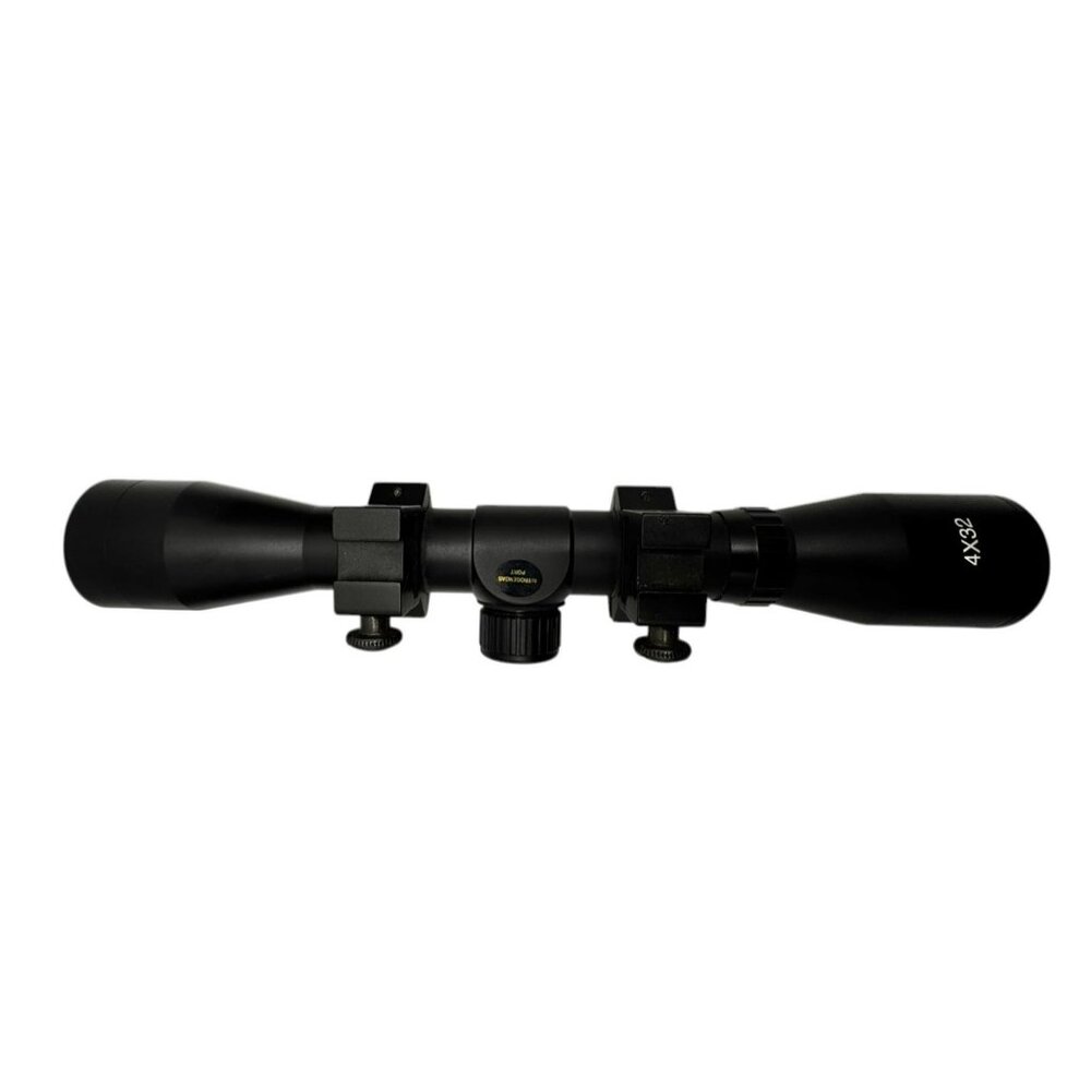 4x32 Compact Rifle Scope With Nitrogen Gas Port & Mounting Rings - Picture 9 of 15